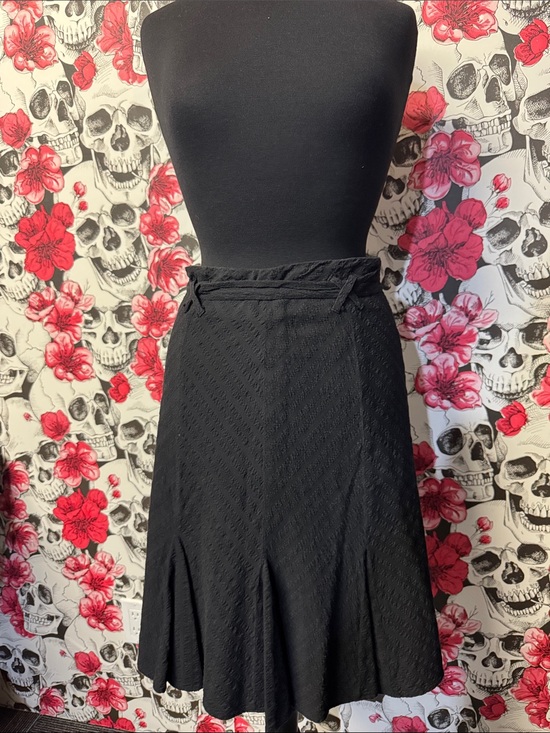 Ricki's Dresses & Skirts - Ricki's Black Textured A-Line Skirt with Braided Waist